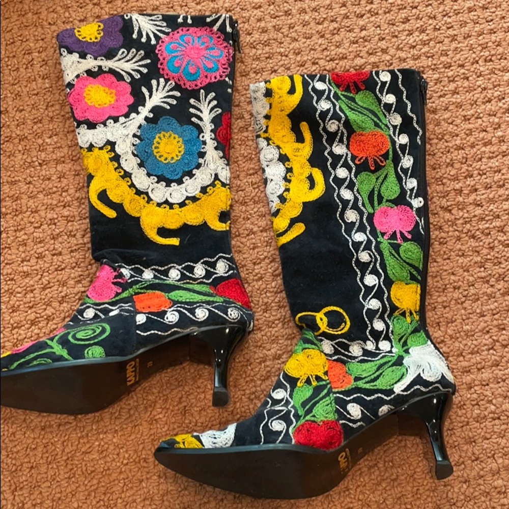 Handmade heeled boots from Spain